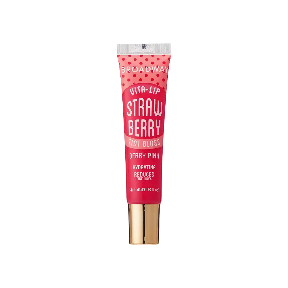 Ruby Kisses Broadway Vita-Lip, Berry Pink Strawberry, tube