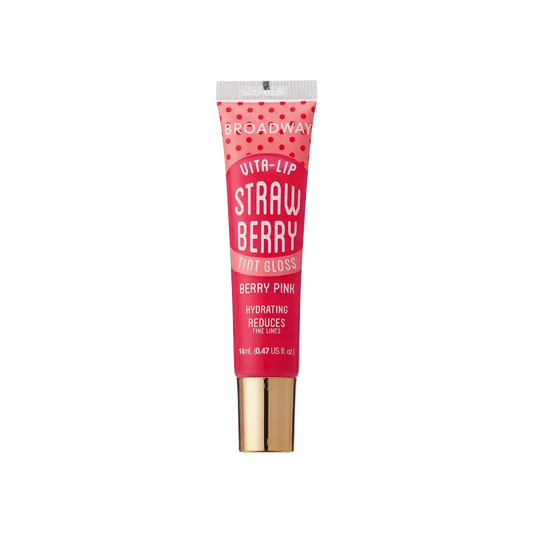 Ruby Kisses Broadway Vita-Lip, Berry Pink Strawberry, tube