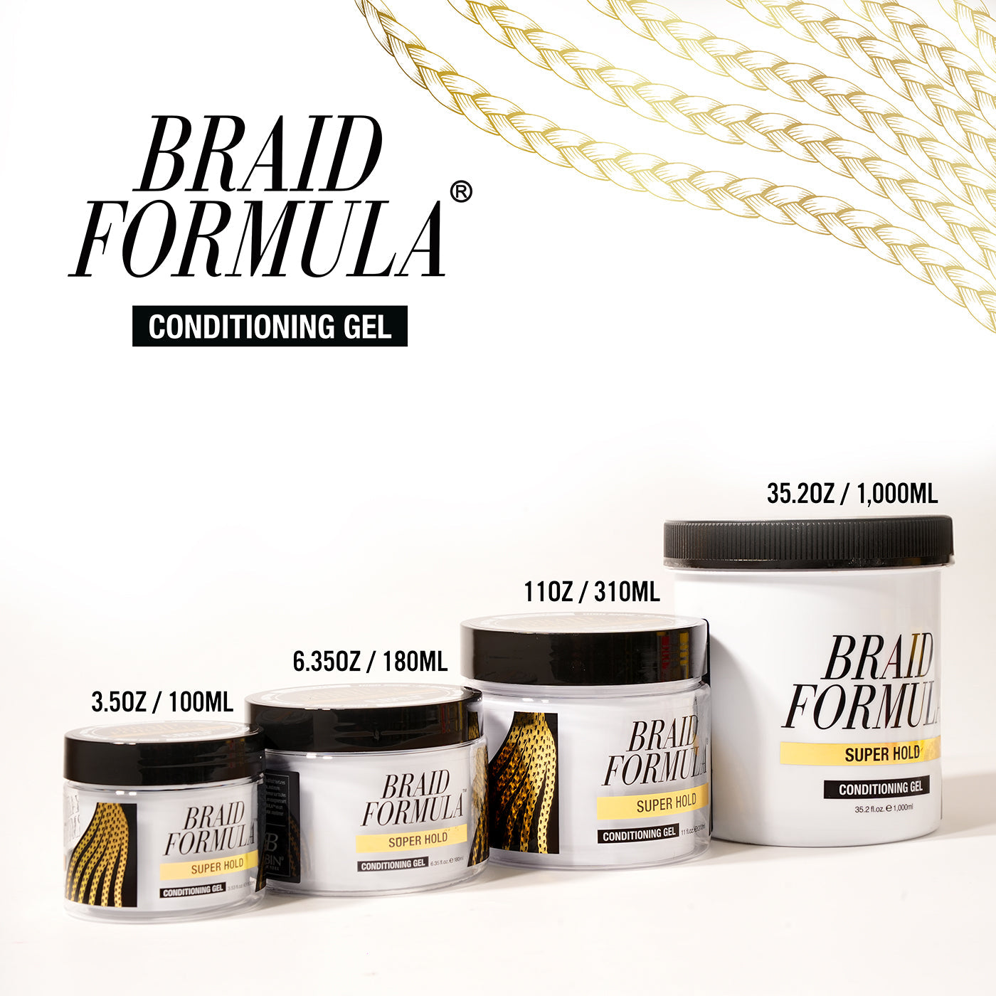 BRAID FORMULA CONDITIONING GEL - SUPER HOLD - EBIN NEW YORK