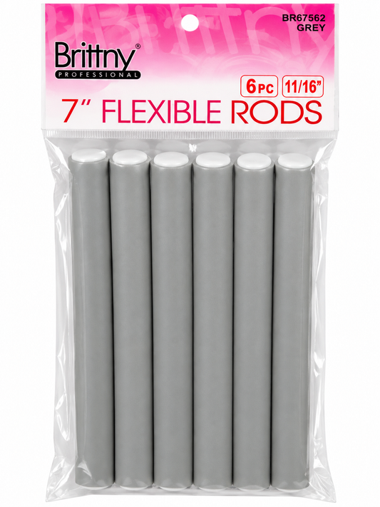 Brittny 7" Flexible Rods — Gray, 11/16", 6 Pieces