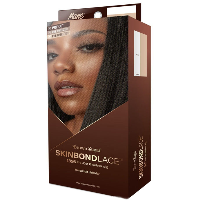 Mane Concept Brown Sugar Skin Bond 13x6 Glueless 06 Lace Wig – BSSB210 style photo