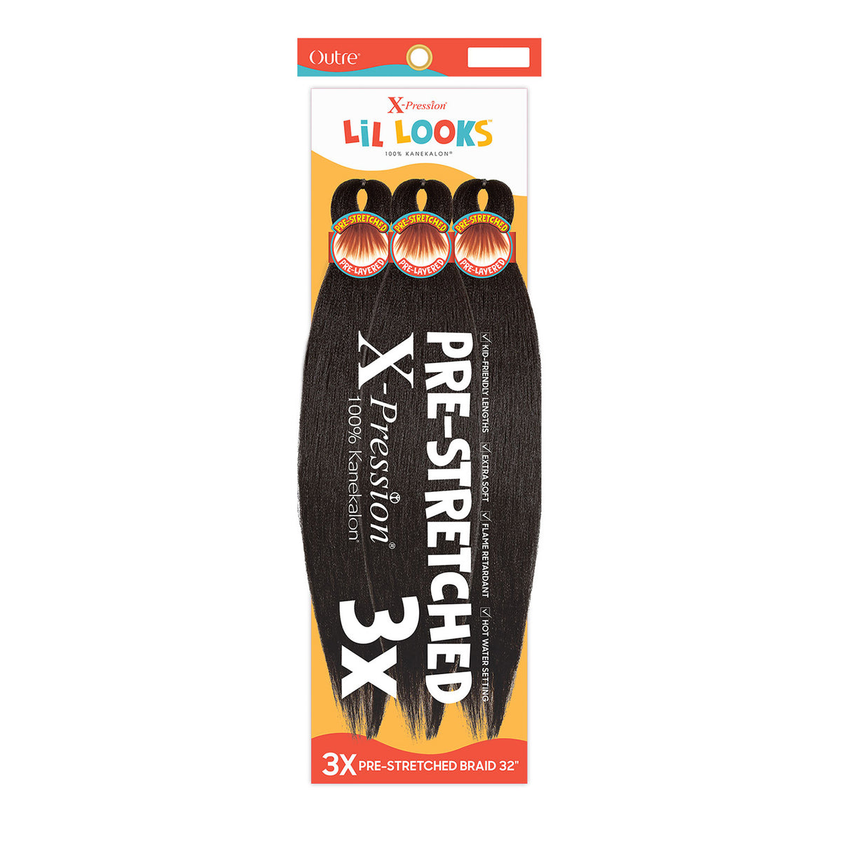 Outre Braids X-Pression Lil Looks 3X Pre-Stretched Braids 32"