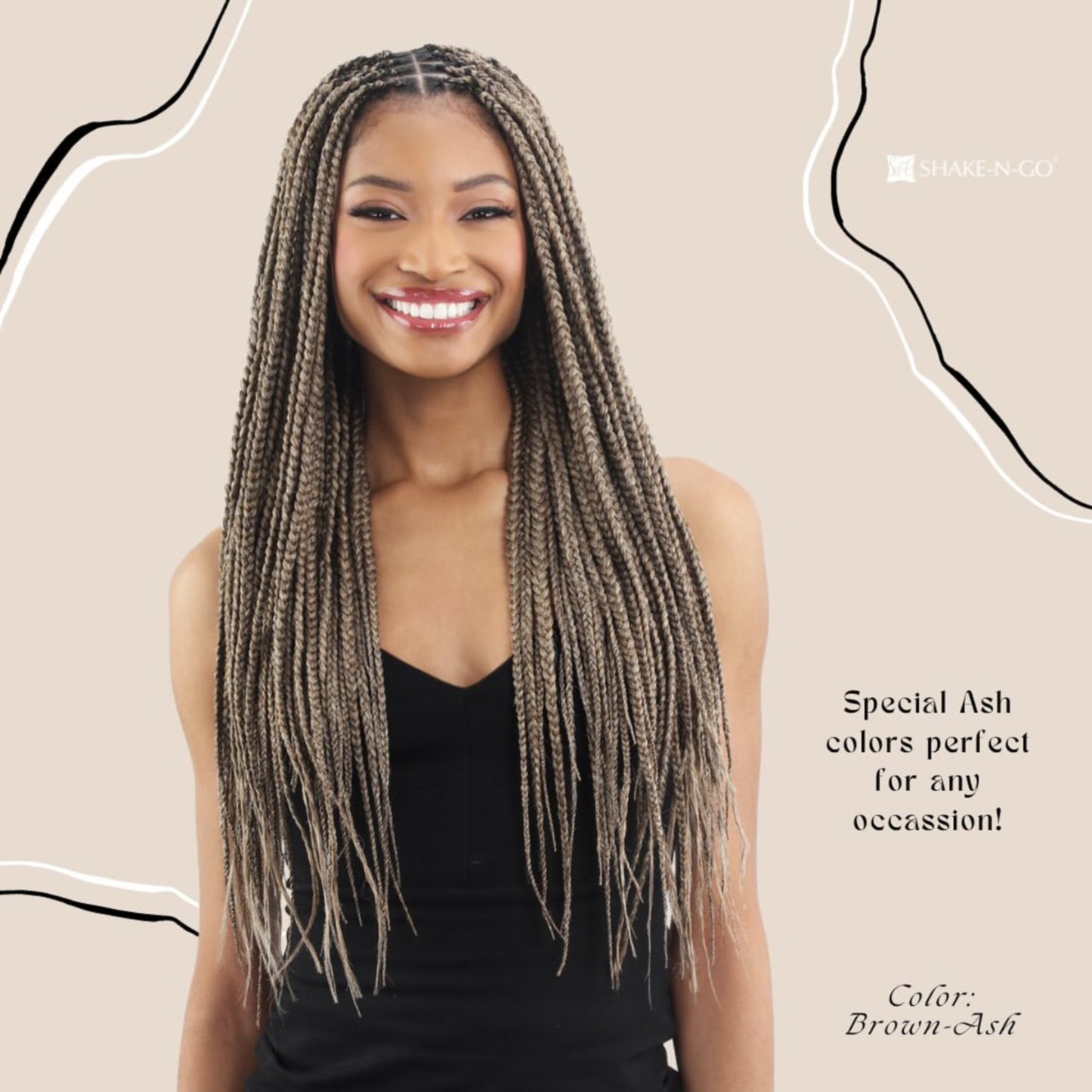 FreeTress Natural Texture Braids Pre-Stretched 3X Braid 301 28"