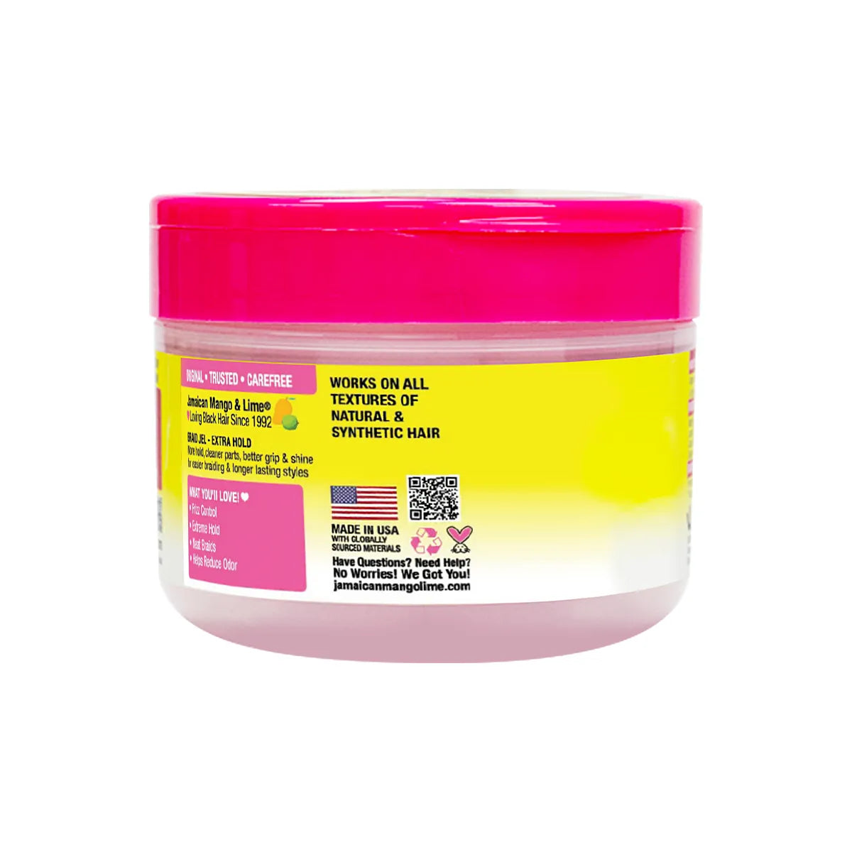 Jamaican Mango & Lime Extra Hold & Easy Braid Jel 8oz/ 237ml