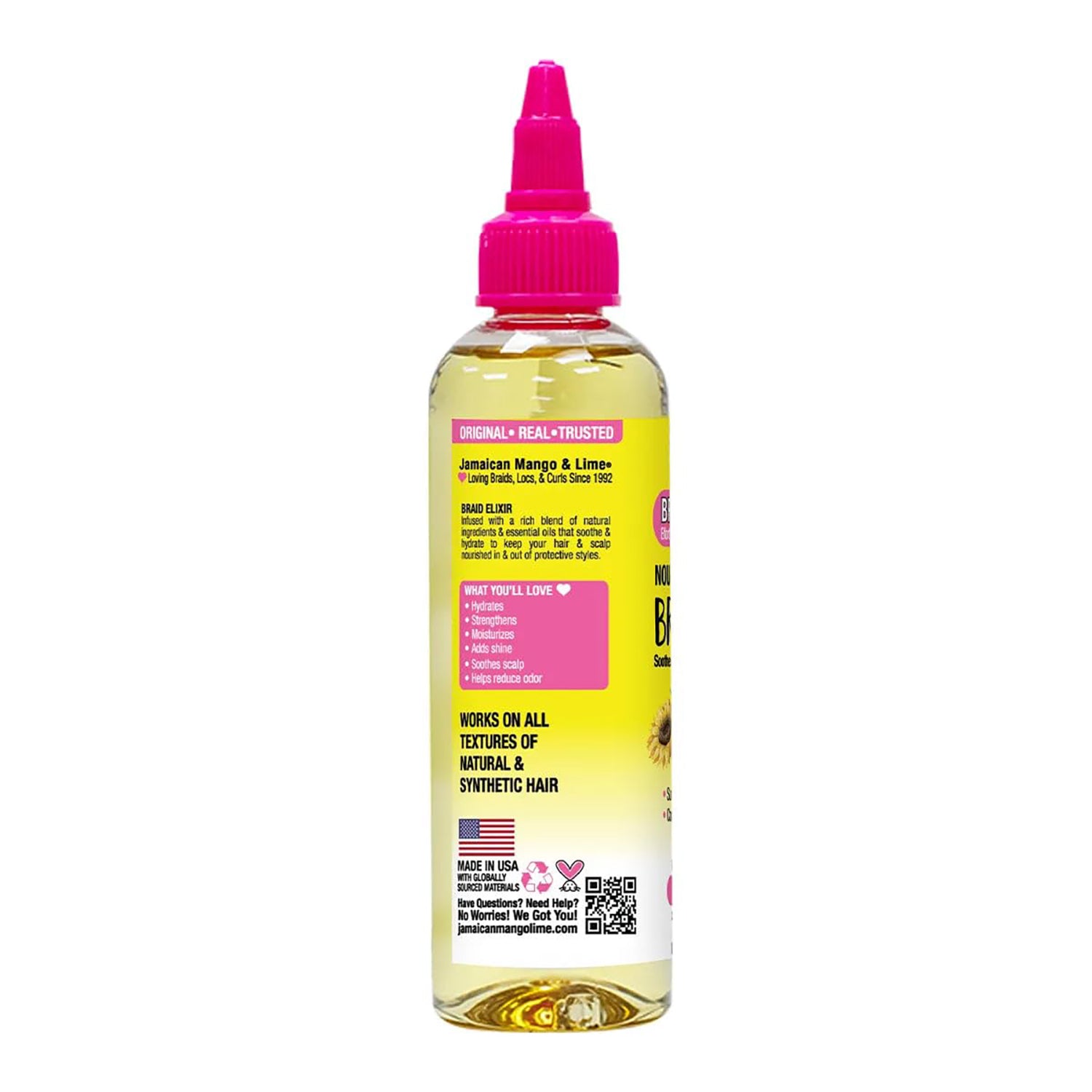 Jamaican Mango & Lime Braid Elixir 4oz/ 118ml