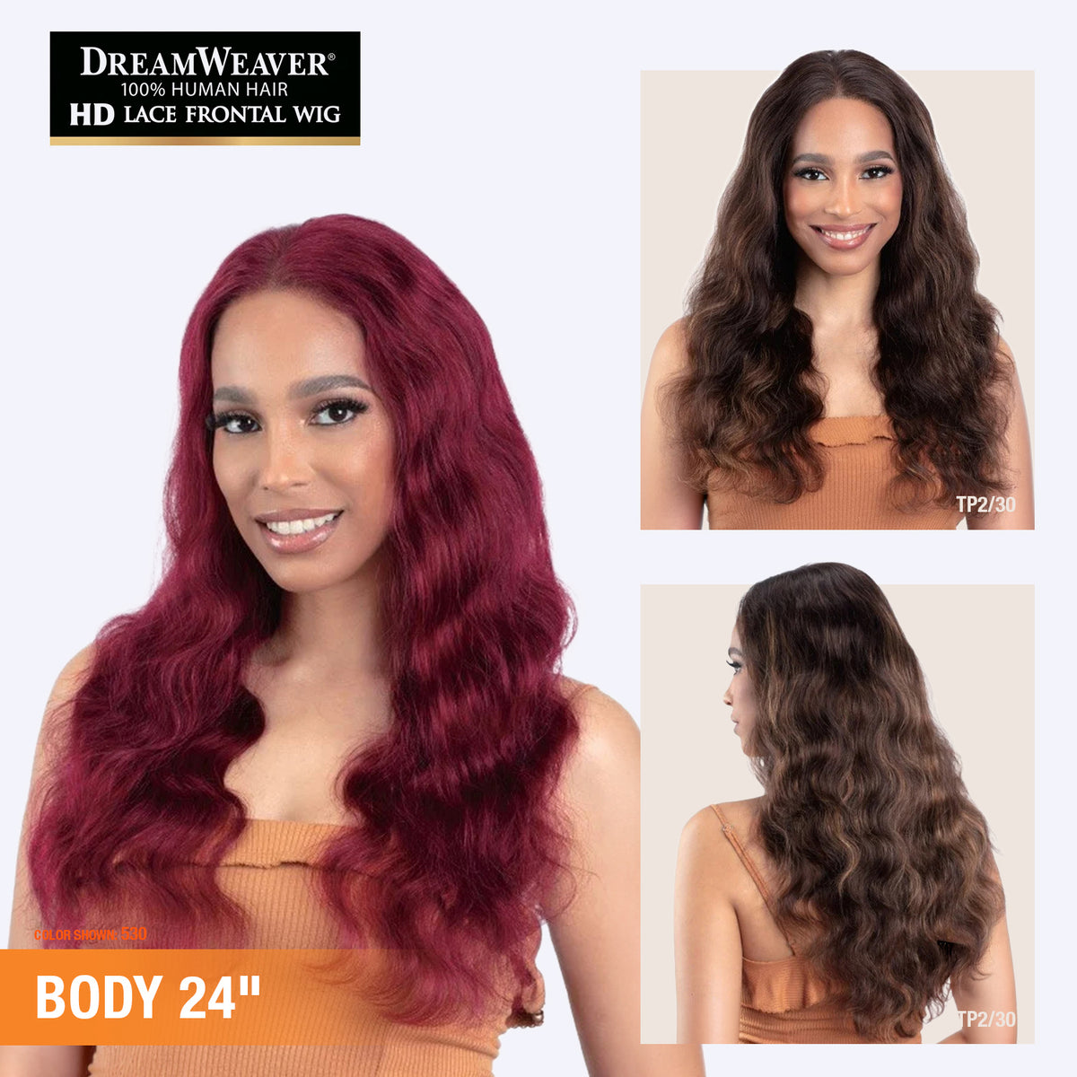 ModelModel Human Hair HD Lace Frontal Wig Dream Weaver Glueless 13x6 Lace Wig Body 24"
