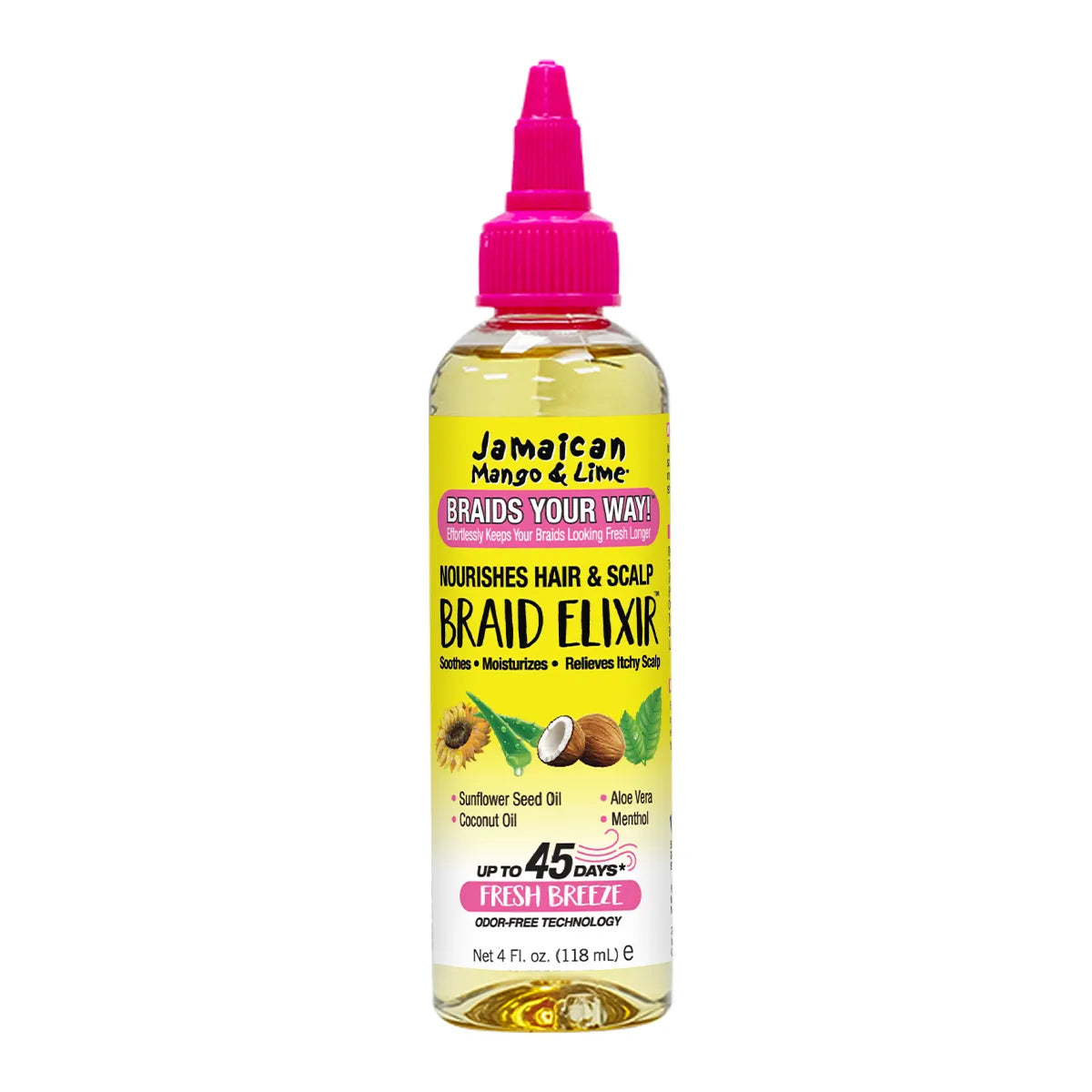 Jamaican Mango & Lime Braid Elixir 4oz/ 118ml