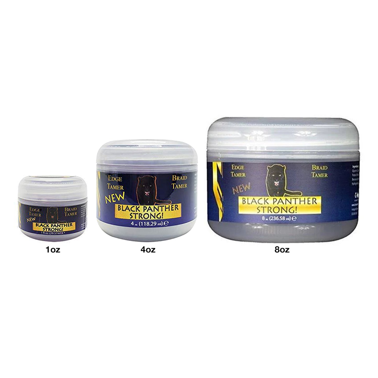 Diamond Edges Black Panther Strong 24HR Hold Braids Edges Locs & Twist Controller Styling Gel 4 oz