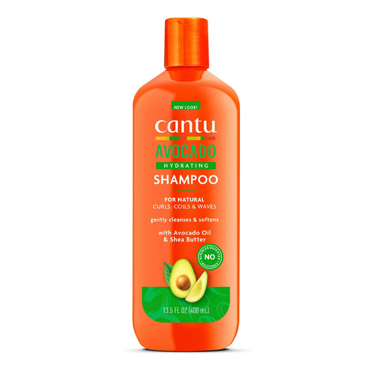 Cantu Avocado Hydrating Shampoo bottle, 13.5 oz