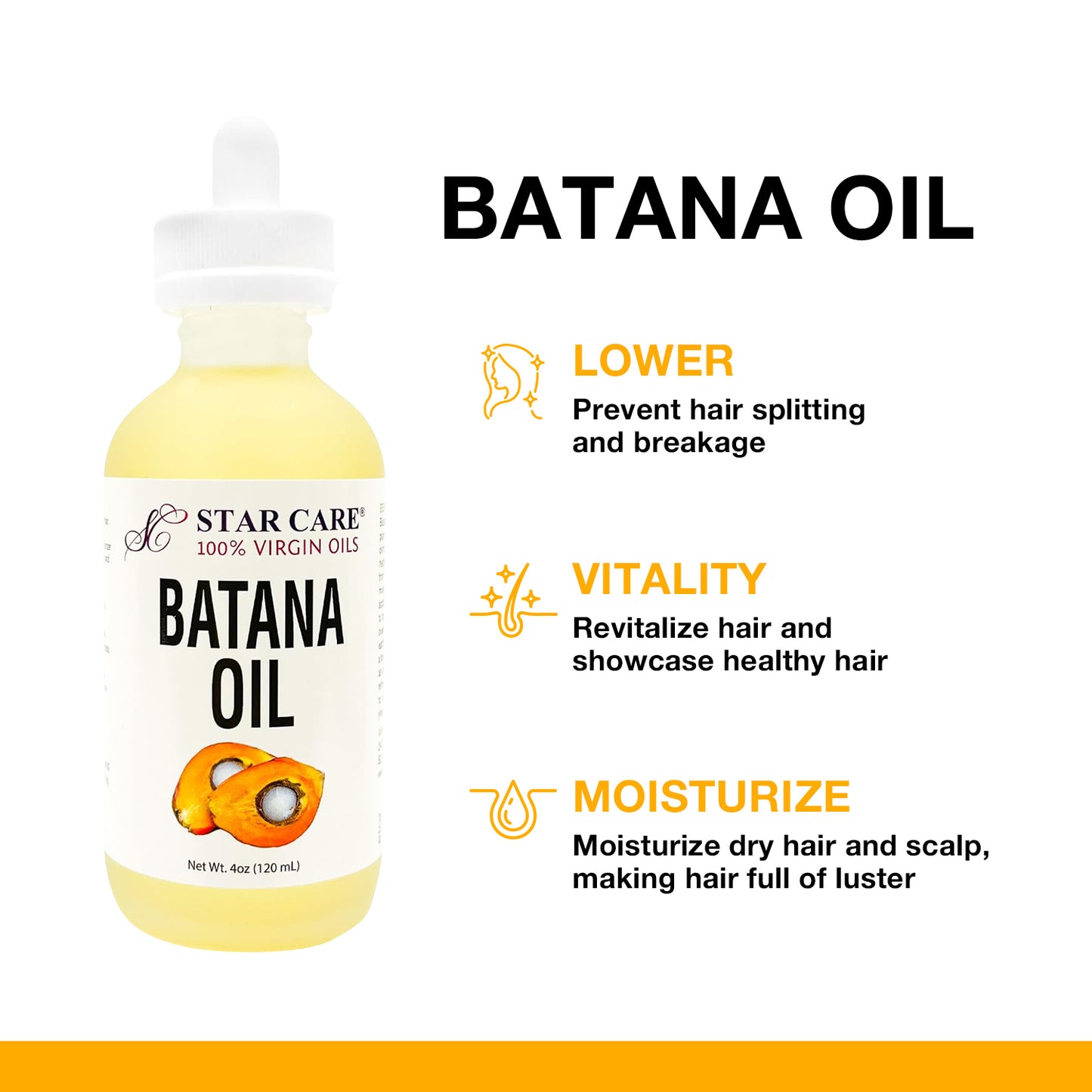 Star Care 100% Virgin Batana Oil 4oz/ 120ml
