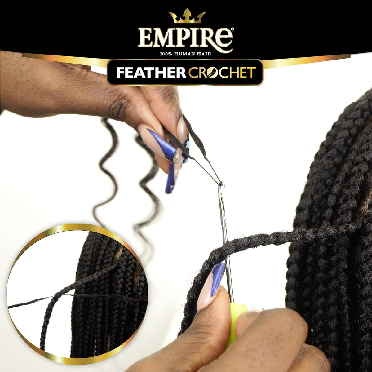 Sensationnel Human Hair Crochet Braids Empire Feather Crochet Body Wave (10"-18")