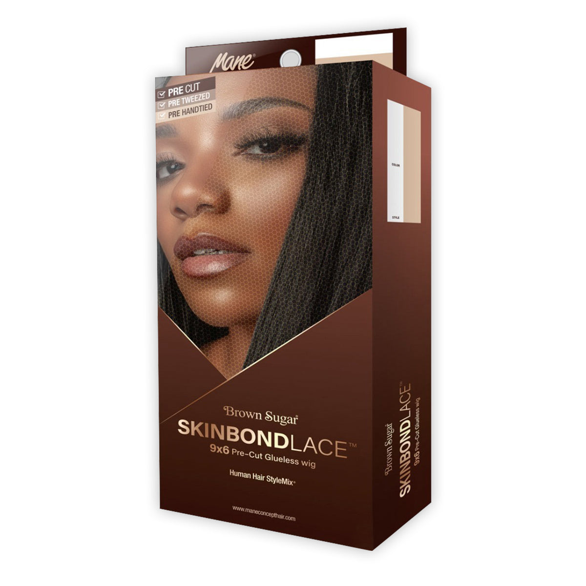 Mane Concept Human Hair Blend Skinbond Lace Front Wig Brown Sugar Glueless BSSB217 9X6 Pre Cut 07 - SamsBeauty Mane Concept