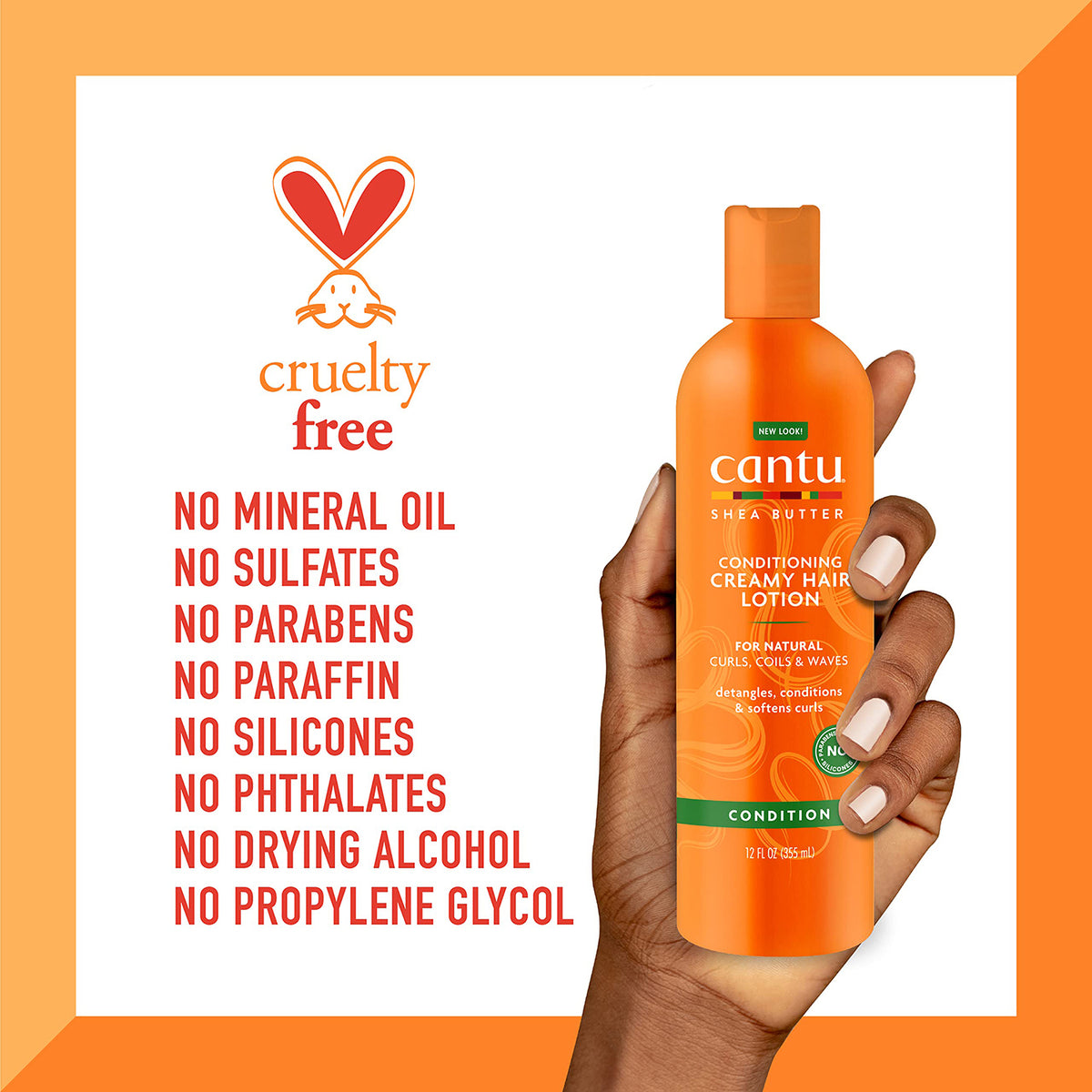Cantu Shea Butter Conditioning Creamy Hair Lotion 12oz/ 355ml - SamsBeauty Cantu