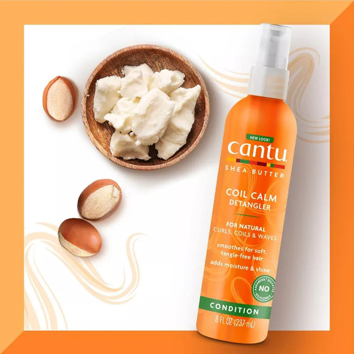 Cantu Shea Butter Natural Coil Calm Detangler 8oz/ 237ml - SamsBeauty Cantu