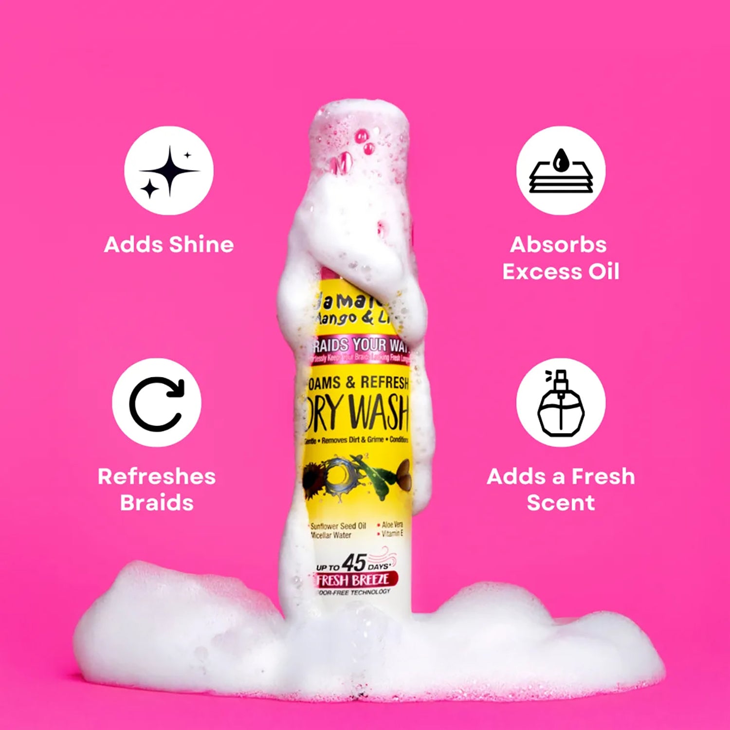 Jamaican Mango & Lime Foams & Refresh Dry Wash