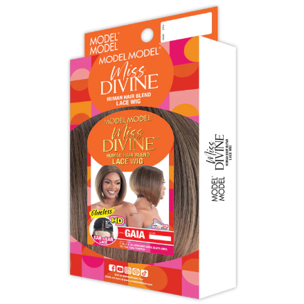 Model Model Miss Divine Human Hair Blend Glueless HD 5" Deep Part Lace Wig - GAIA