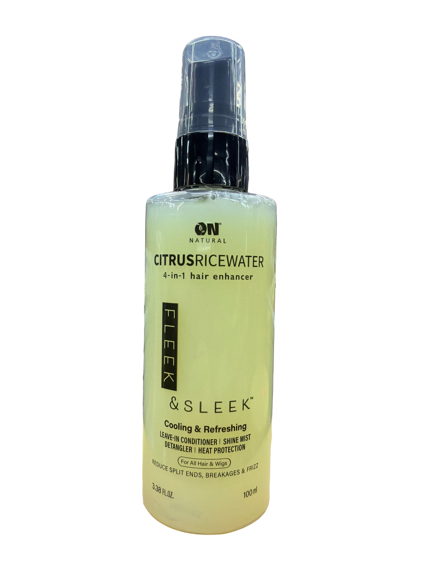 On Natural : Curl-n-Wavy 3-in-1 Curl Definer / Fleek & Sleek 4-in-1 Hair Enhancer for Straight Hair, 3.38 oz (choose type)