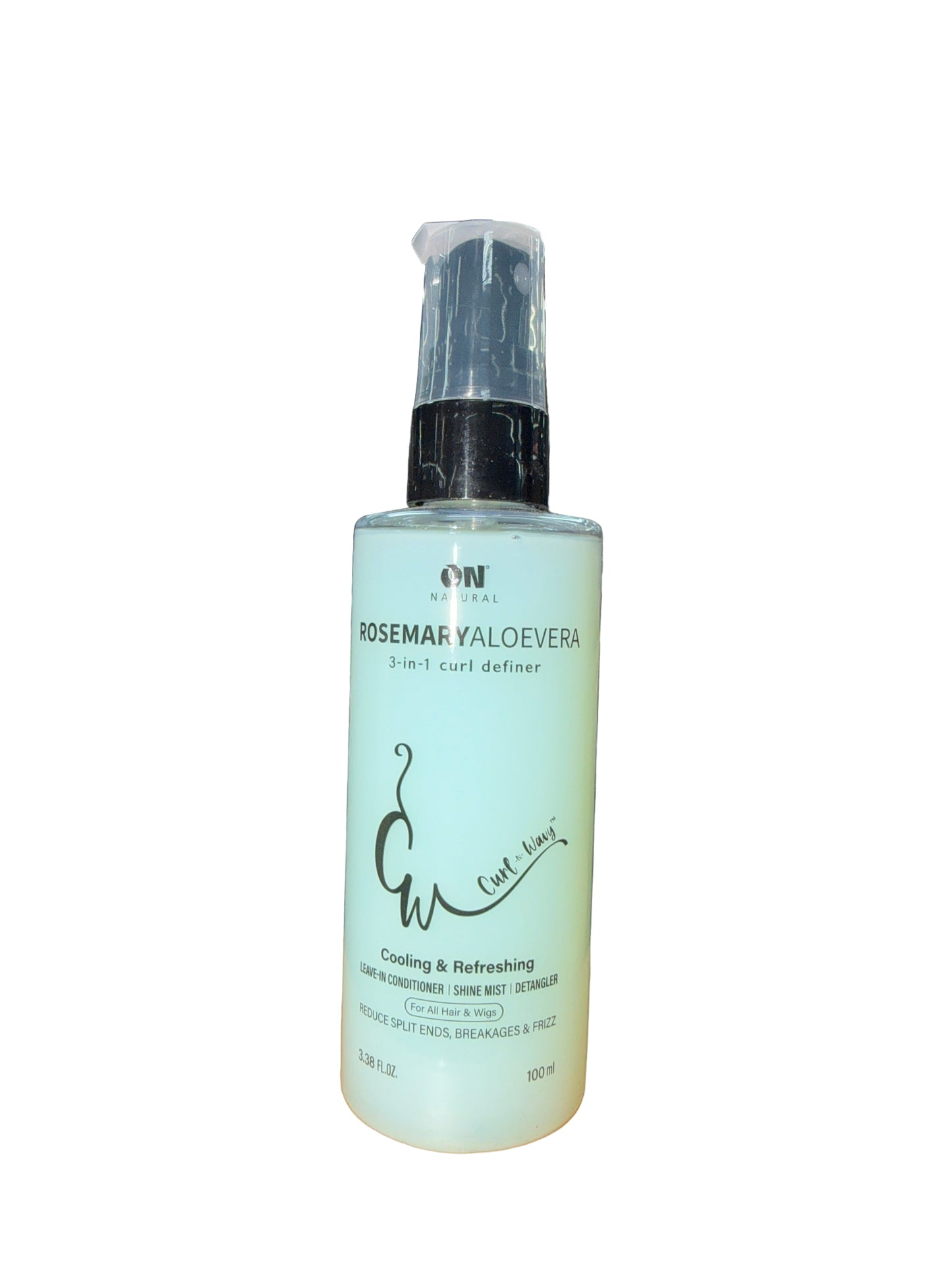 On Natural : Curl-n-Wavy 3-in-1 Curl Definer / Fleek & Sleek 4-in-1 Hair Enhancer for Straight Hair, 3.38 oz (choose type)