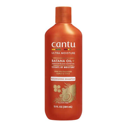Cantu Ultra Moisture Batana Oil Nourishing Shampoo bottle, 13 oz