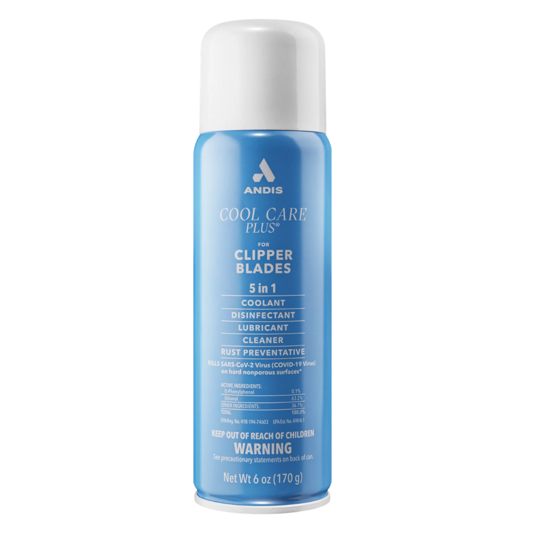 Andis Cool Care Plus for Clipper Blades 5-in-1 Spray | Disinfect, Lubricate & Cool – Choose Size Andis