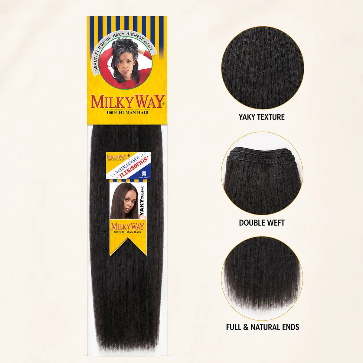 Human Hair Weave Milky Way Yaky Weave Ultimate Beauty Supply