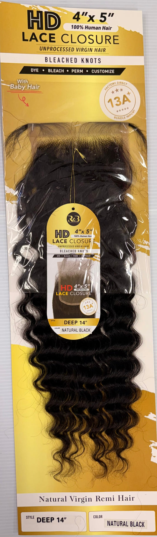 HD LACE CLOSURE (4×5) – Deep Wave