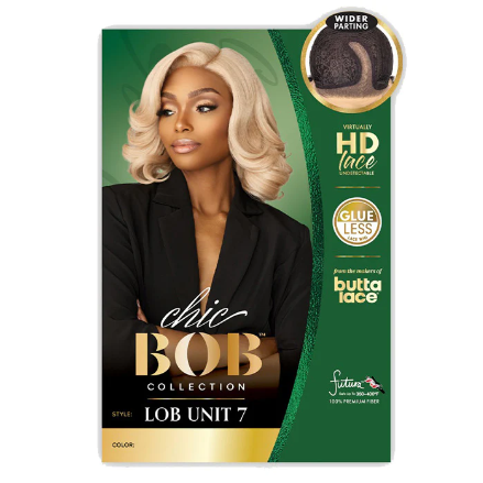 Sensationnel Butta Lace Chic Bob Glueless 5" HD Deep Part Lace Front Wig - LOB UNIT 7