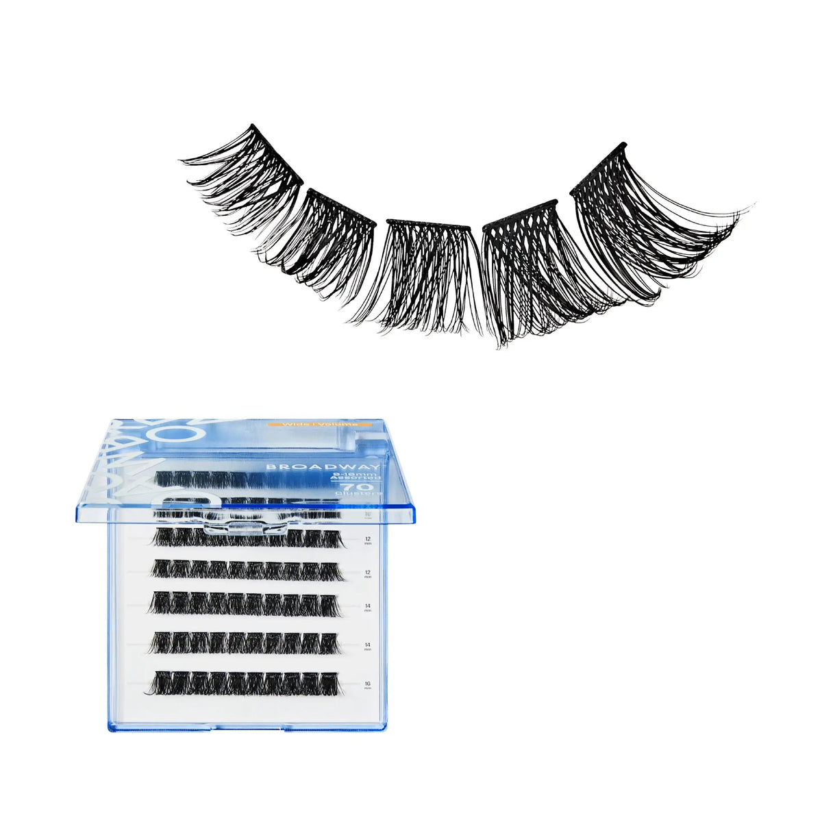 Broadway DIY Cluster Lashes #15 – Wide Band, 70 pcs (DIY15)