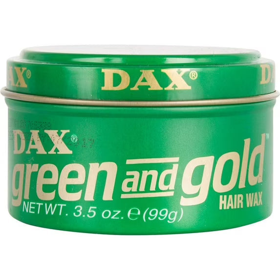 DAX HAIR WAX [GREEN & GOLD] 3.5oz