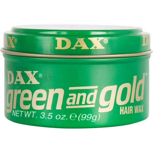 DAX HAIR WAX [GREEN & GOLD] 3.5oz