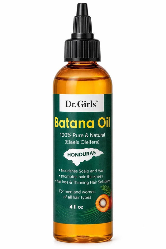 Dr. Girls 100% Pure & Natural Batana Oil 4 oz bottle, front label