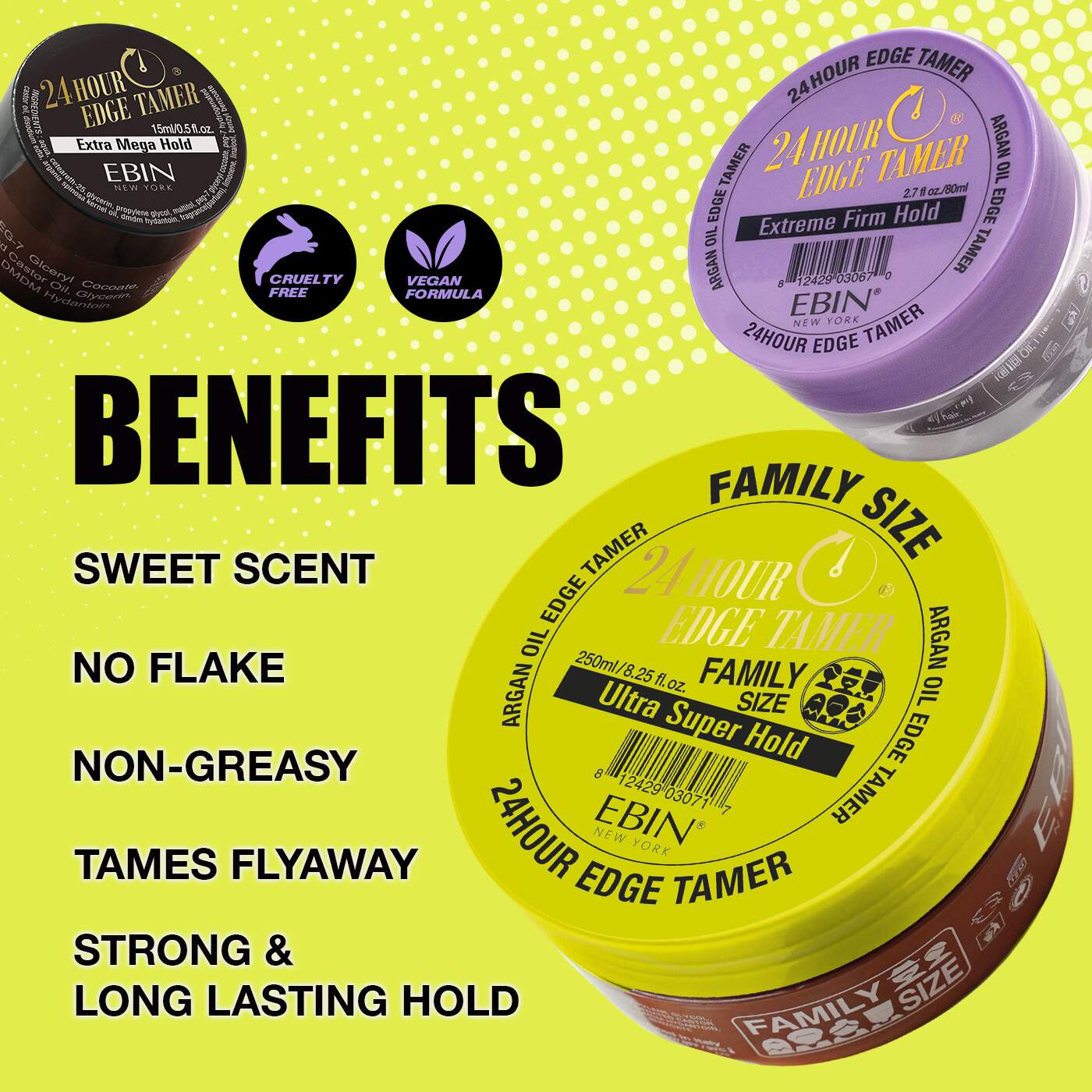 24 Hour Edge Tamer - Extra Mega Hold - EBIN NEW YORK