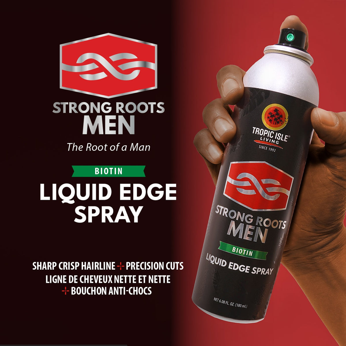Strong Roots Men Liquid Edge Spray Tropic Isle Living