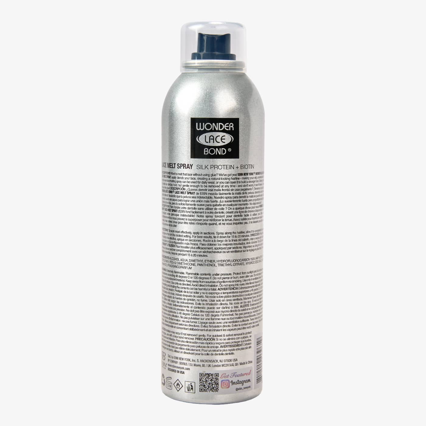 WONDER LACE BOND LACE MELT AEROSOL SPRAY- SILK PROTEIN - EBIN NEW YORK