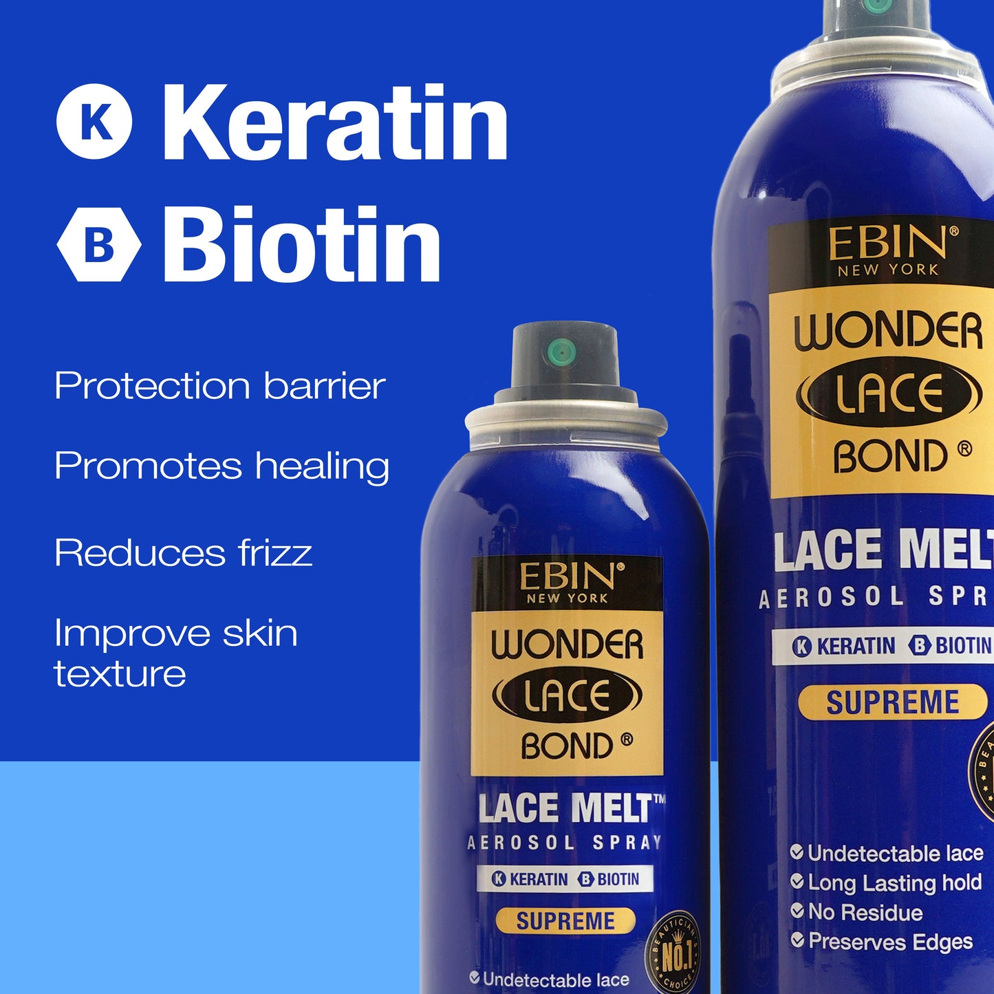 WONDER LACE BOND LACE MELT AEROSOL SPRAY- KERATIN - EBIN NEW YORK