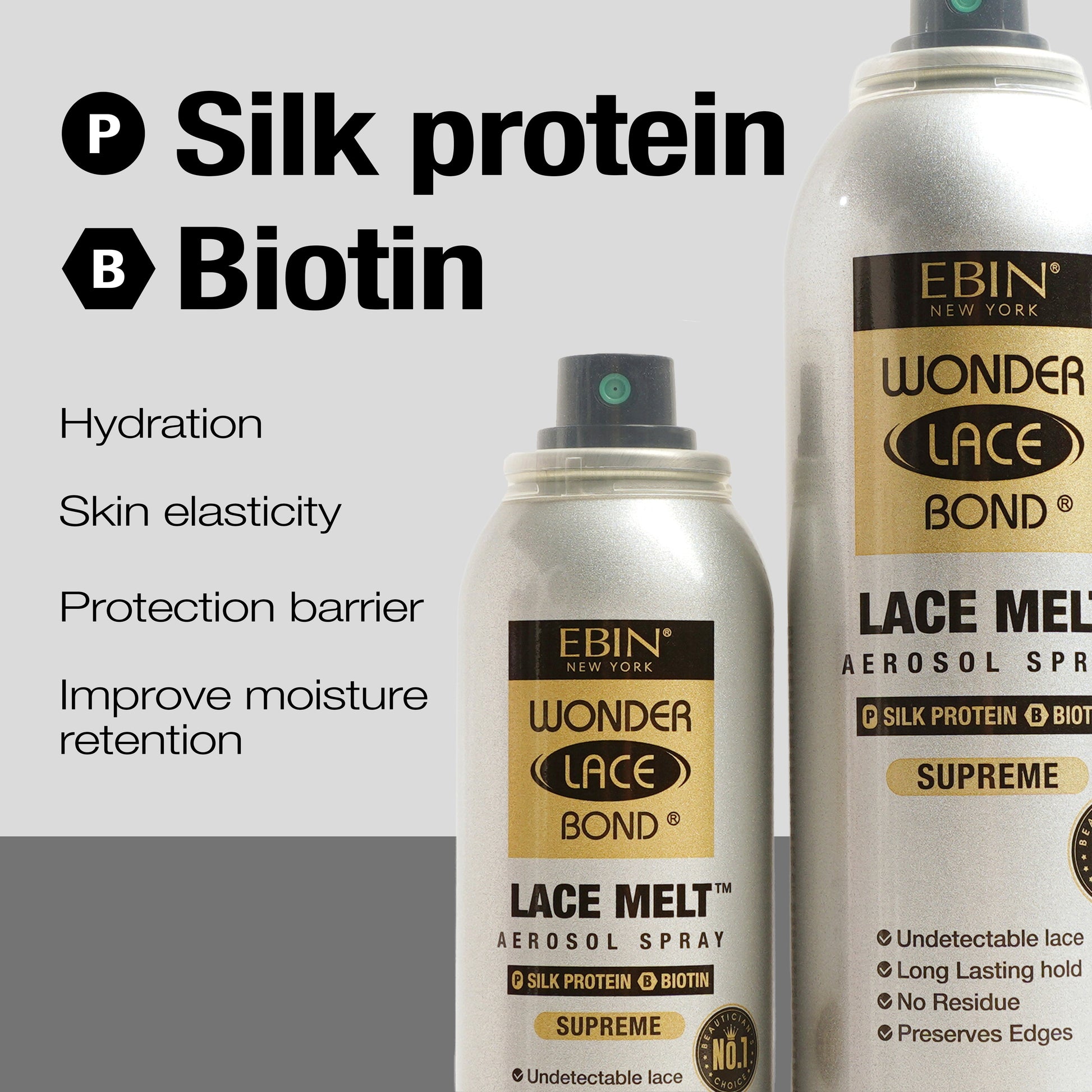 WONDER LACE BOND LACE MELT AEROSOL SPRAY- SILK PROTEIN - EBIN NEW YORK