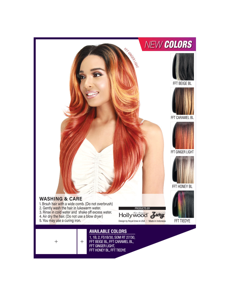 Zury Sis Prime Human Hair Blend 13x4 HD Lace Front Wig - PM-FP LACE SHANNY