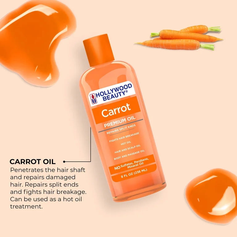 Hollywood Beauty Carrot Oil 8oz