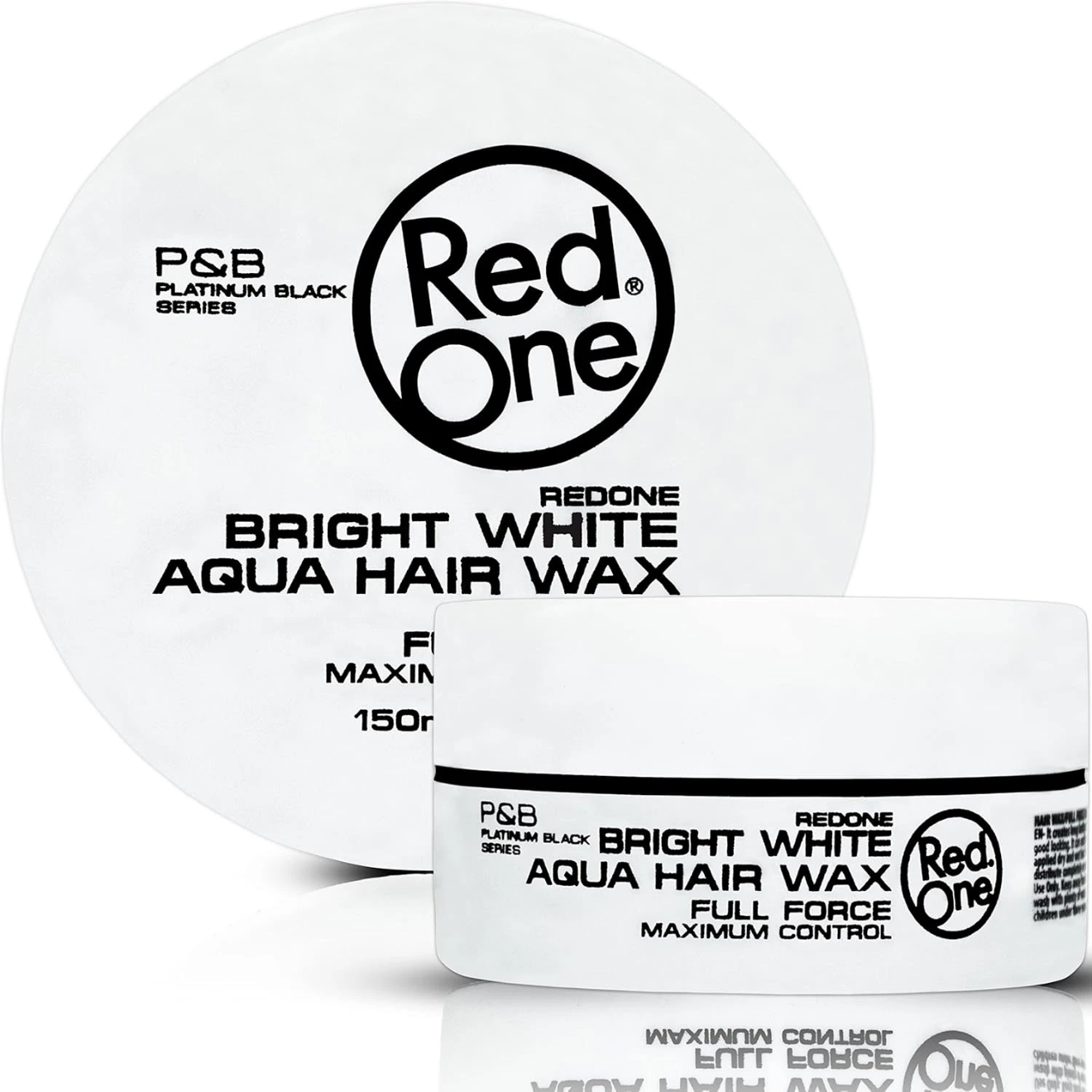 Red One Bright White Aqua Hair Wax Full Force Maximum Control