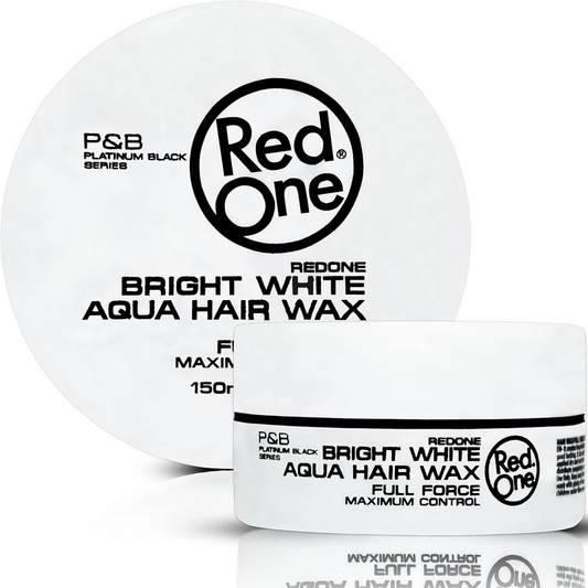 Red One Bright White Aqua Hair Wax Full Force Maximum Control