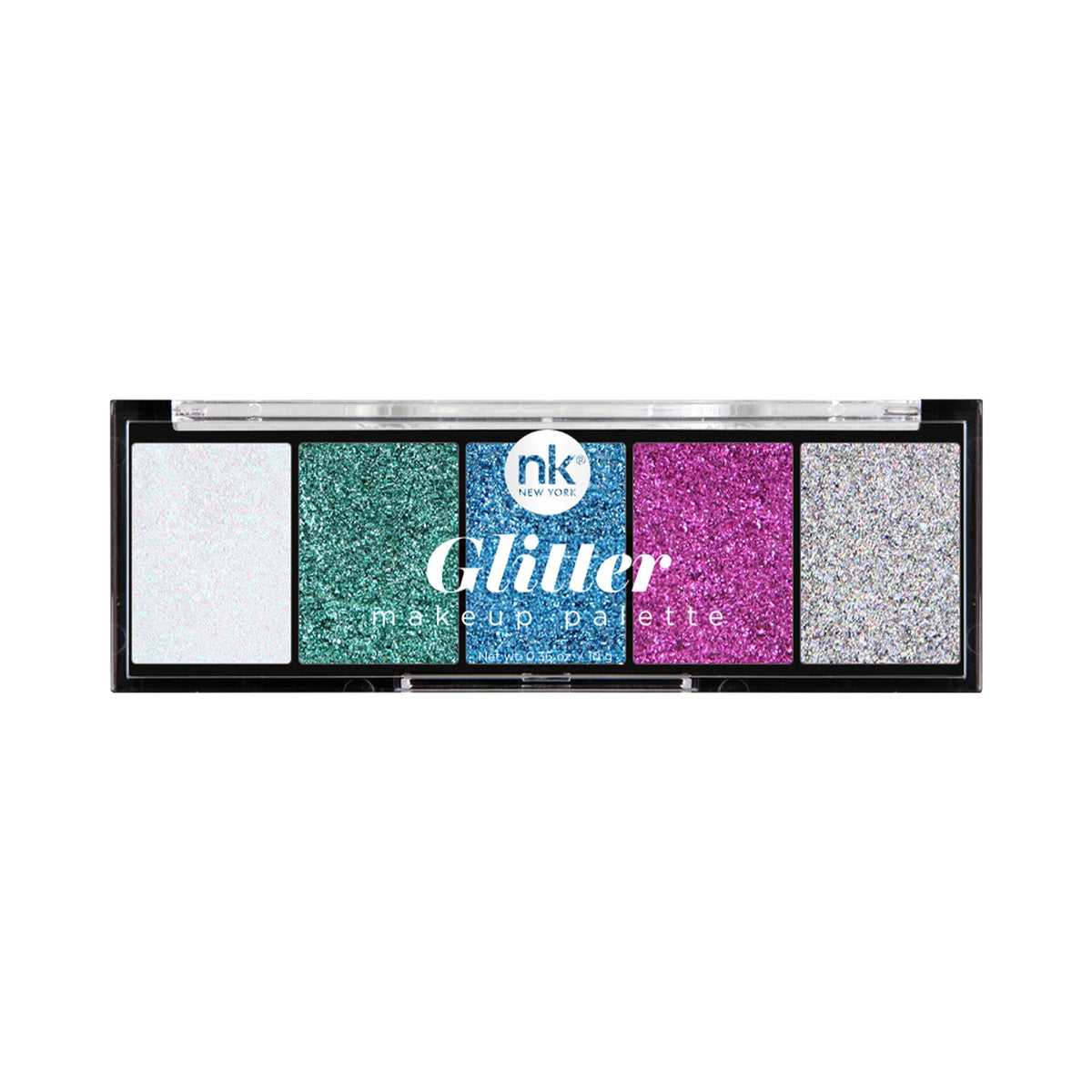 Nicka K Glitter Makeup Palette – Electro Pop, closed palette