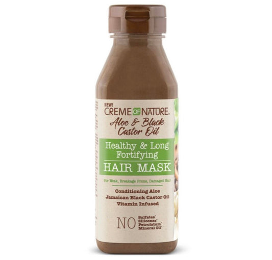 Creme of Nature Aloe & Black Castor Oil Healthy & Long Fortifying Hair Mask 12 oz