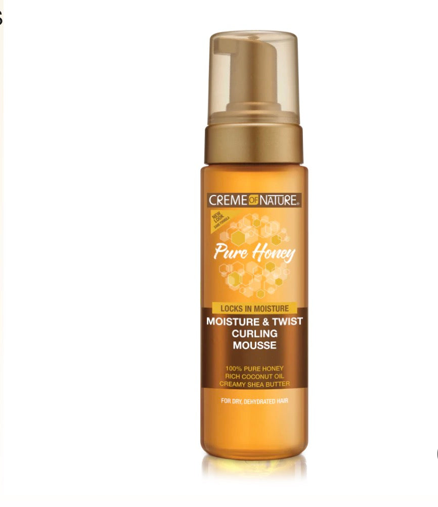 Creme of Nature Pure Honey Moisture & Twist Curling Mousse 7 oz