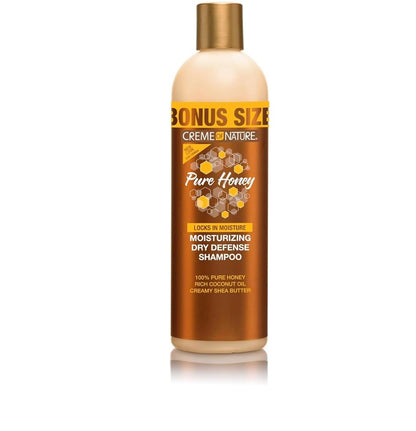 Creme of Nature Pure Honey Moisturizing Dry Defense Shampoo bonus size 15.2 oz