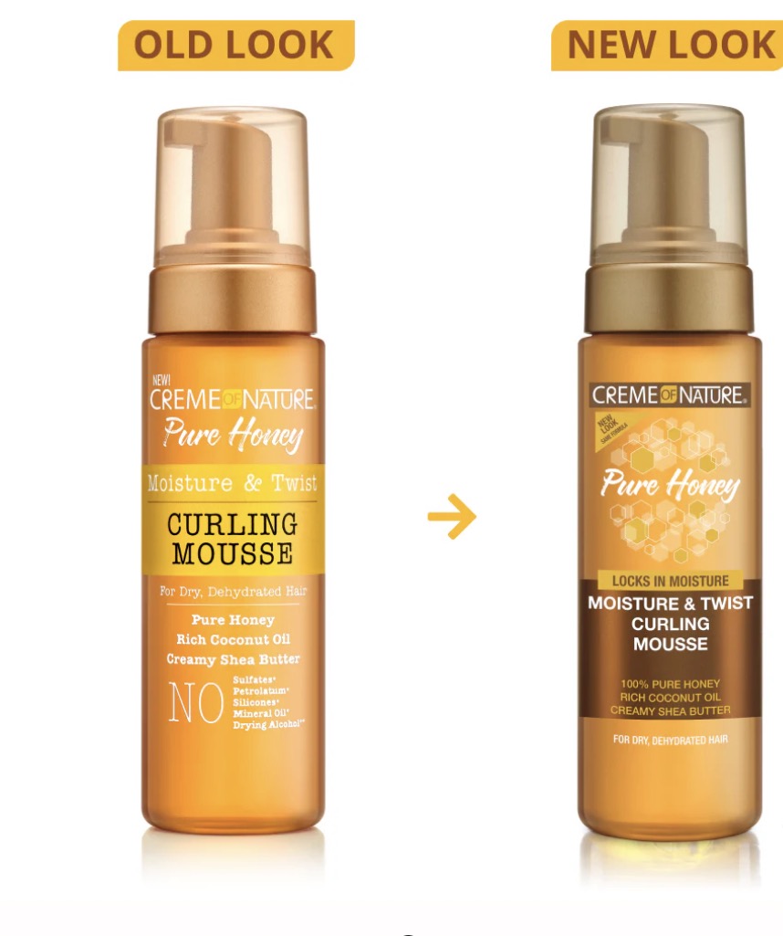 Creme of Nature Pure Honey Moisture & Twist Curling Mousse 7 oz
