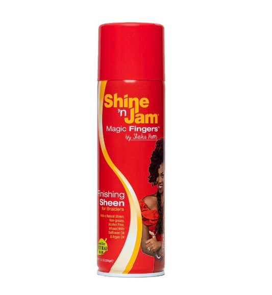 Ampro Shine'n Jam Magic Fingers Hair Spray Finishing Sheen for Braiders 11.05 oz