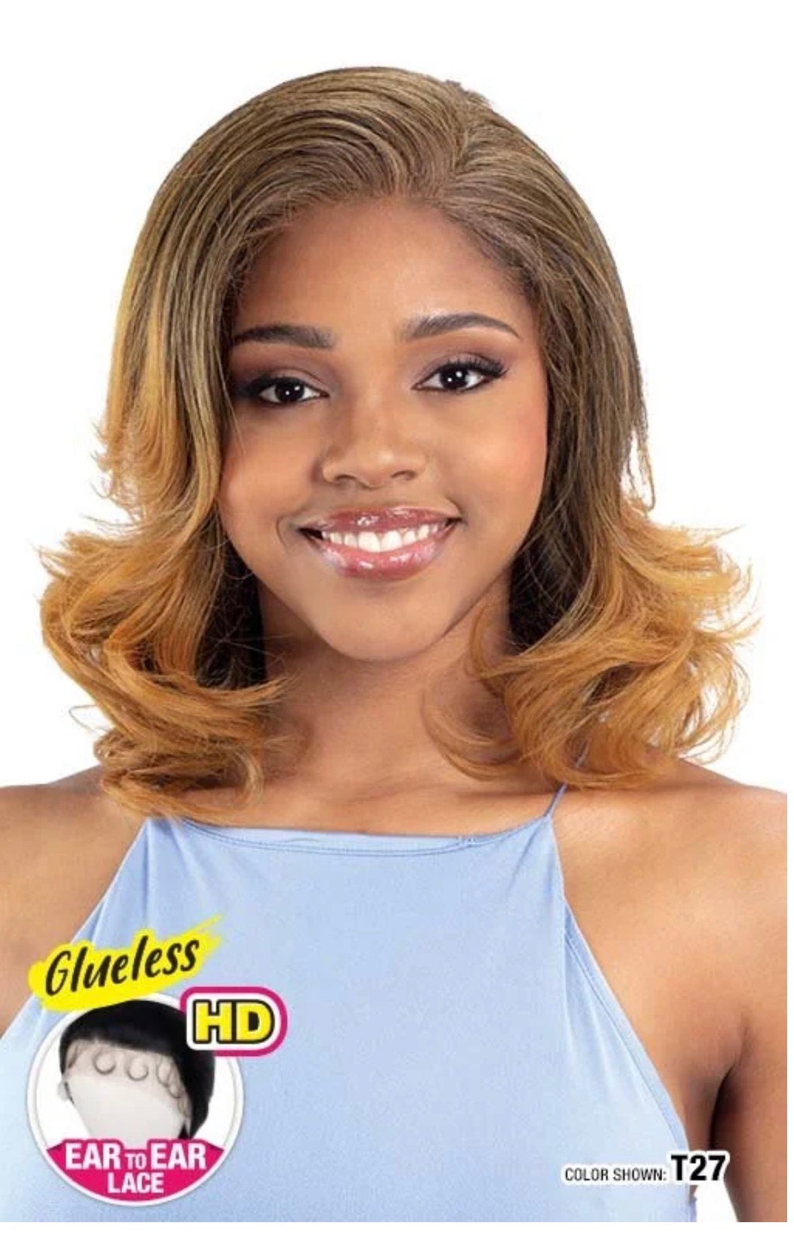 Glueless, Human hair Blend, Hd Lace-Anya