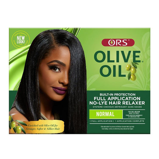 ORS Olive Oil Built-in Protection No-Lye Hair Relaxer - Normal - 12.25oz: Textured, Moisturizing, Heat Protection, All Hair Types