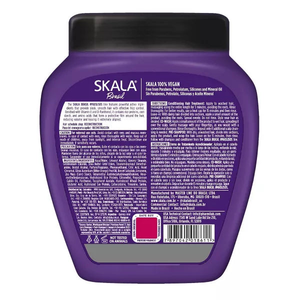 Skala Mais Lisos Hair Treatment Cream | Smoothing Frizz-Control 35.2 oz SKALA