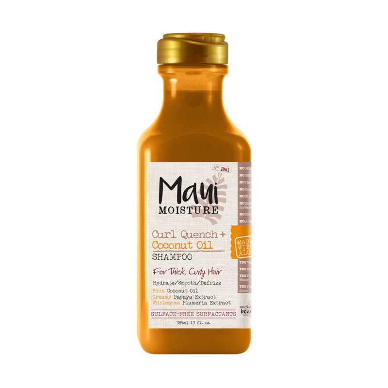 Maui Moisture Curl Quench + Coconut Oil Shampoo for Tight Curly Hair  - 13 fl oz, 1 of 10